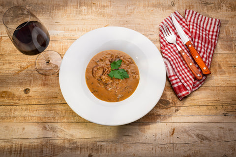 Rindergeschnetzeltes Stroganoff