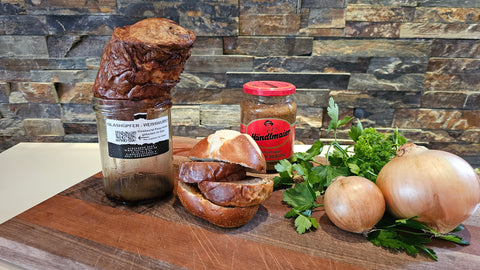 Glashüpfer - Weißwurst Fleischkäse im Glas