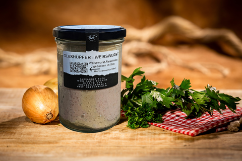 Glashüpfer - Weißwurst Fleischkäse im Glas