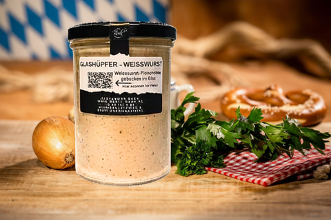 Glashüpfer - Weißwurst Fleischkäse im Glas