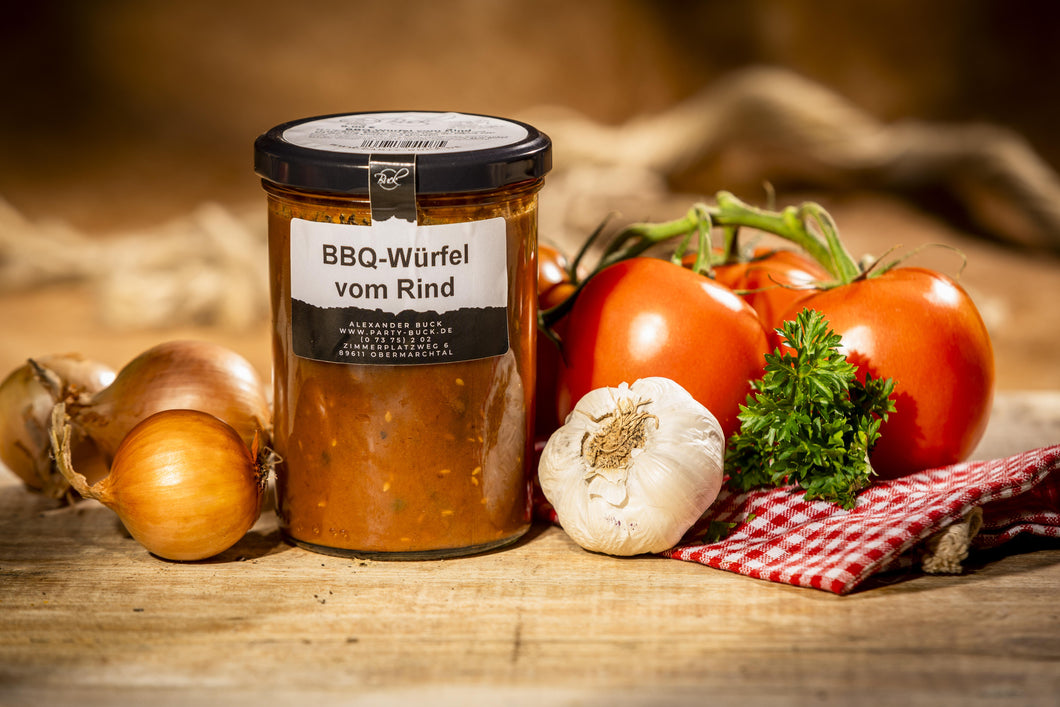 BBQ-Würfel Rind 400g Glas