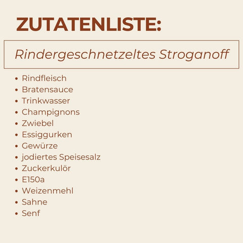 Rindergeschnetzeltes Stroganoff