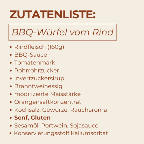 BBQ-Würfel vom Rind