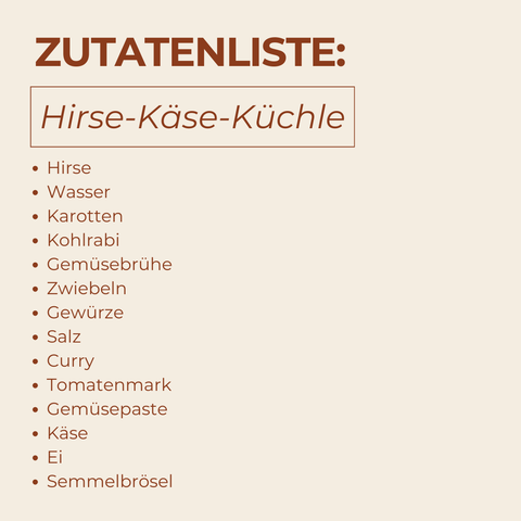 Hirse-Käse-Küchle