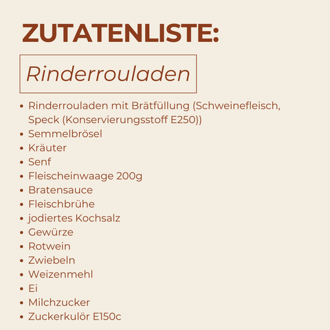 Rinderrouladen